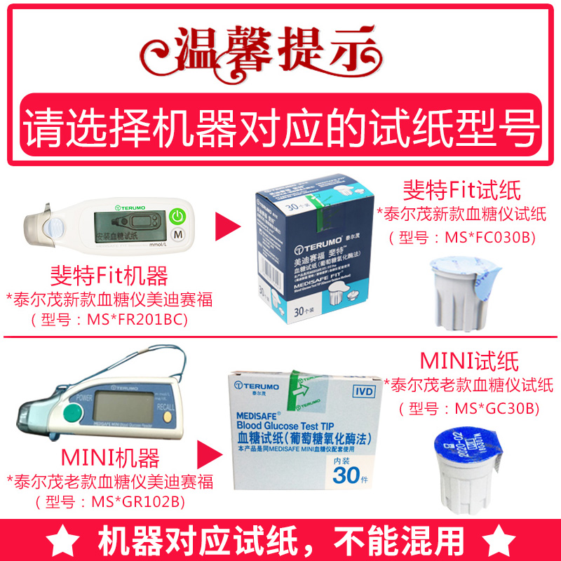 日本进口新款泰尔茂terumo美迪赛福斐特血糖试纸采血针家用测血糖-图0
