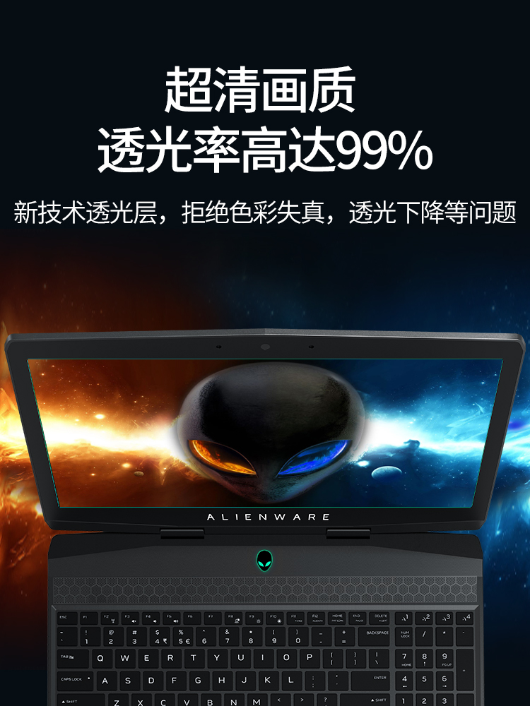 Alienware外星人M16屏幕膜X17 R1笔记本M15r7电脑X15 X14钢化膜R6贴膜R7全屏R2覆盖R3保护膜R5护眼Area51m 17-图1