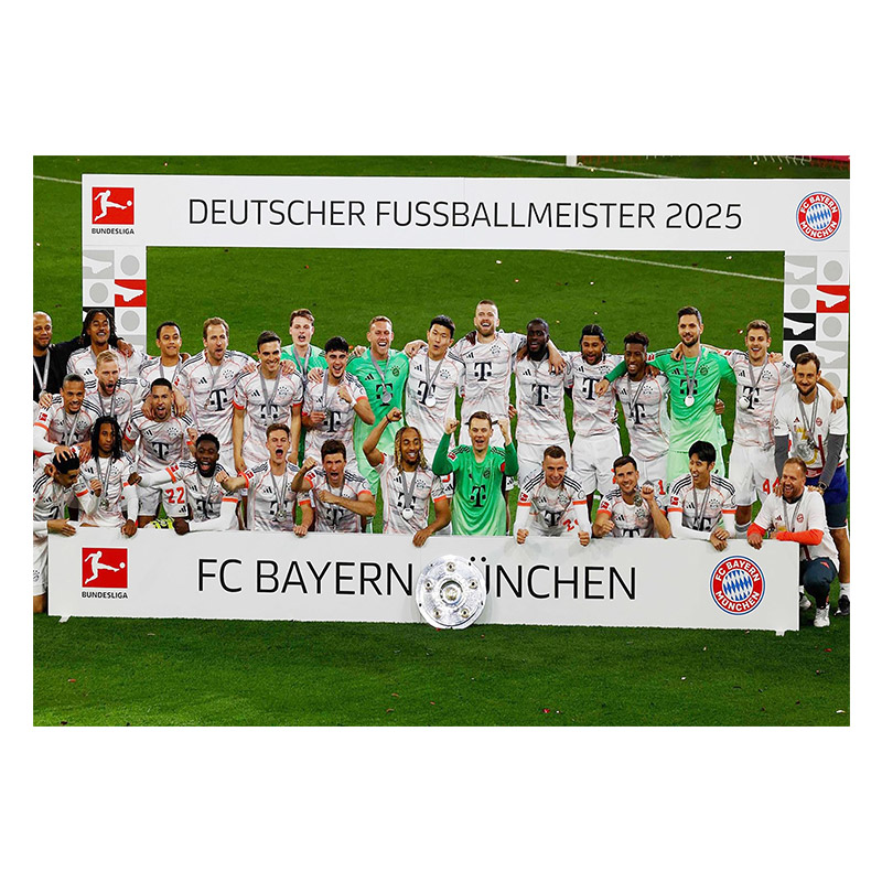 2025拜仁海报穆勒德甲夺冠足球超大尺寸壁纸宿舍自粘墙贴房间挂墙 - 图1