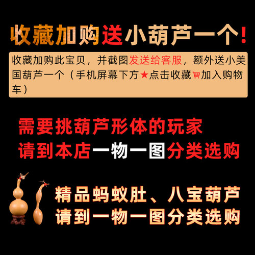 天然小葫芦文玩葫芦手捻精品迷你随身葫芦带龙头男手把件胖墩独把 - 图2