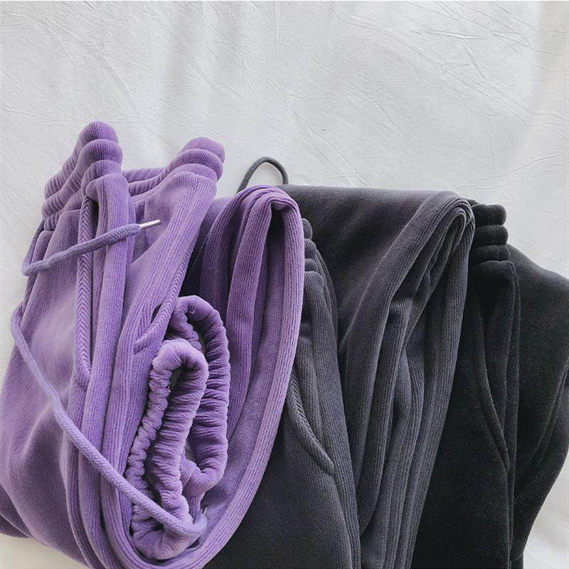 678(米呢复合真超)运动裤女秋冬加绒加厚束脚裤阔腿休闲保暖卫,淘宝优惠券,粉丝福利购,淘宝优惠卷