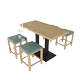 Dining table solid wood restaurant noodle shop cost-effective
