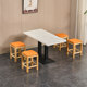 Dining tables and chairs solid wood durable snack restaurant cost-effective