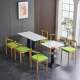 Slate dining tables and chairs are durable, cost-effective and simple
