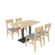 Solid wood dining tables and chairs, cost-effective, simple, thick material
