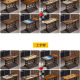 Industrial style barbecue restaurant artificial board is strong and durable