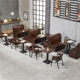 Commercial theme tea restaurant sake bar booth sofa
