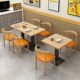 Fast food tables and chairs for noodle restaurants, breakfast catering tables and chairs