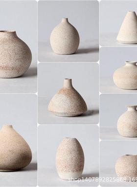 景德镇陶瓷覆古手工粗陶花器皿家居装饰工艺饰品花瓶禅宗风格