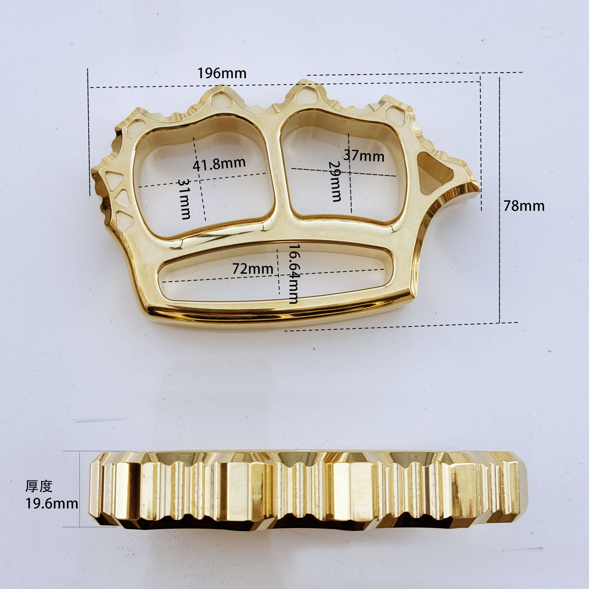 Brass finger tiger self-defense tiger finger fist buckle hand brace