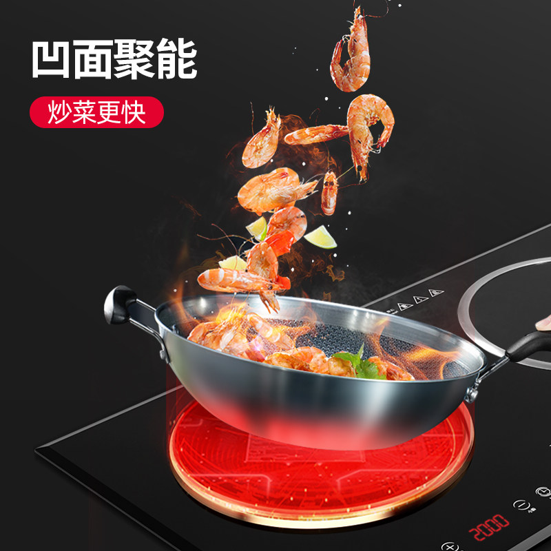 志高嵌入式双灶家用凹面双头炉电灶 志高丽力电磁炉/陶炉