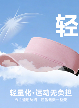 户外跑步骑行防晒空顶鸭舌帽