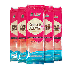 红豆薏米挂面北大荒亲民有机食品红豆薏米挂面条无食品添加350克