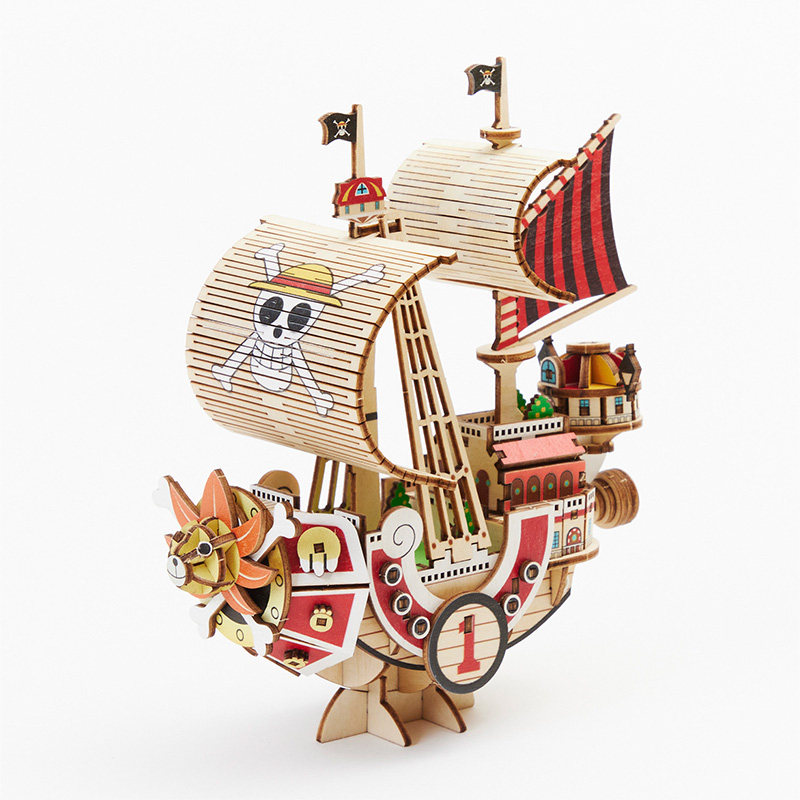 海贼王千里阳光号拼装木质积木航海王前进梅利号船模男孩礼物正版,淘宝优惠券,粉丝福利购,淘宝优惠卷