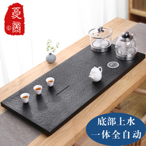 Tea tray suit integrated fully automatic water boiling kettle cooking tea home induction stove stone tea set urking stone tea table