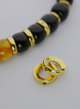24K镀金隔片垫片文玩手串卡环