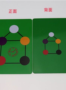 道易款方形十方八级绿卡五行平衡卡片修真卡