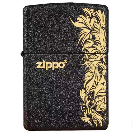 zippo打火机正品磨砂黑裂漆旗舰之宝刻字zipoo原装送男礼zppo煤油