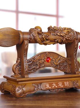 实木雕文昌笔摆件招财家居金榜题名学生书桌店铺办公室桌面装饰品