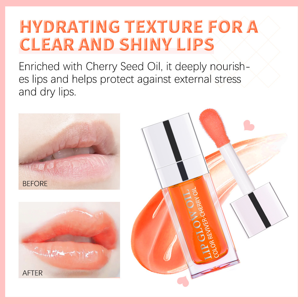 Ibcccndc Plump Lip Glow Care Oil Plumping Gloss NonStick cup - 图2