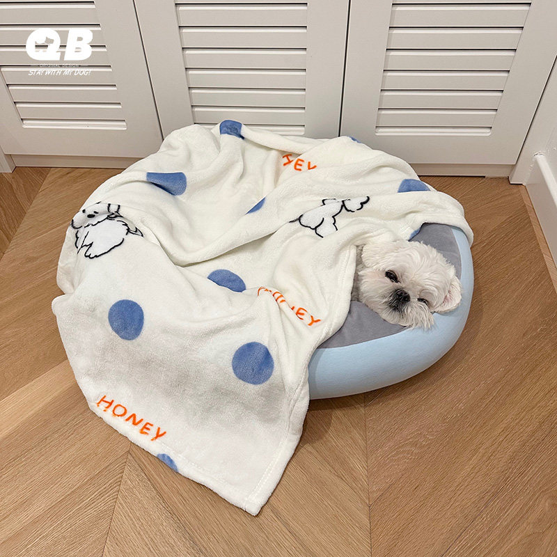 qb宠物狗狗猫咪保暖加绒毛毛毯垫子双面雪纳瑞泰迪比熊被子狗毯子,淘宝优惠券,粉丝福利购,淘宝优惠卷