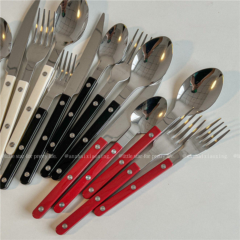 法式ins风西餐刀叉勺甜品叉勺复古汤勺高颜值意面叉不锈钢水果叉,淘宝优惠券,粉丝福利购,淘宝优惠卷