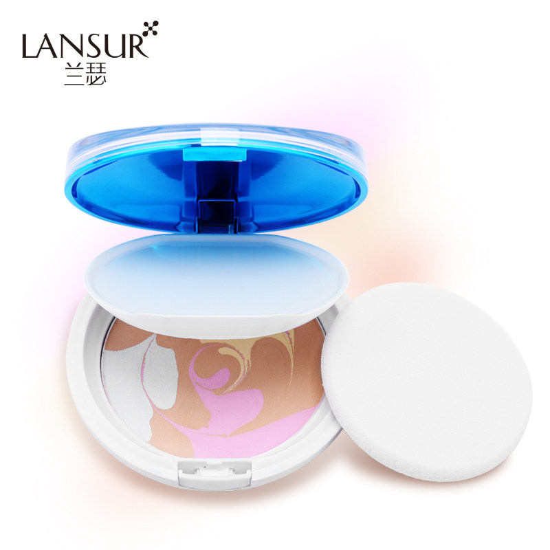 兰瑟炫色修颜蜜粉饼控油定妆女蜜粉 至爱名妆粉饼