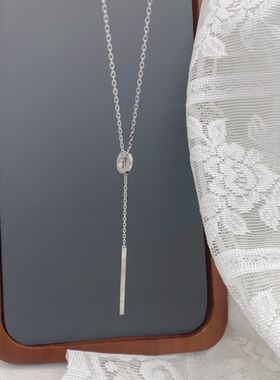 镀金铜铸十字链女精致项链毛衣链