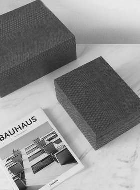 现代简约轻奢皮革首饰收纳盒