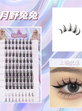 EgiAngi异姬【月野兔兔】分段麦穗假睫毛欧美风真貂毛3D假睫毛