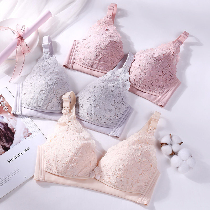 夏季哺乳喂奶怀孕期舒适bra文胸 港模哺乳文胸