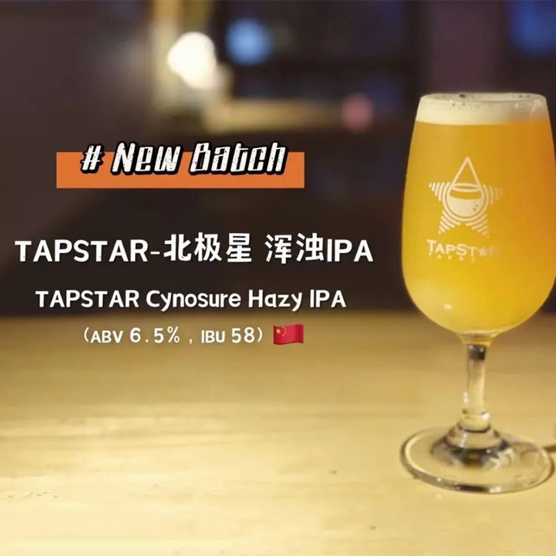 【楠希小馆】TapStar 北极星浑浊IPA国产精酿啤酒罐装330ml - 图0