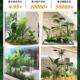 Simulated green plants and landscaping, high-end luxury green plants and fake trees