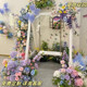 Monet garden landscaping waterfall artificial flowers