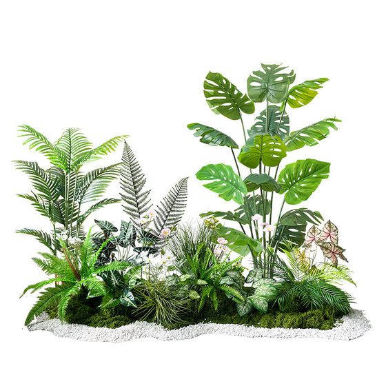 Simulated green plant landscaping combination large indoor landscape