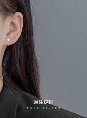 S999足银防掉弯钩耳钉