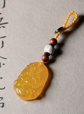 十二生肖钥匙扣玉髓高档本命年