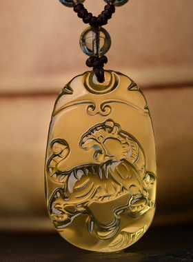 天然白水晶吊坠女汽车钥匙扣挂件