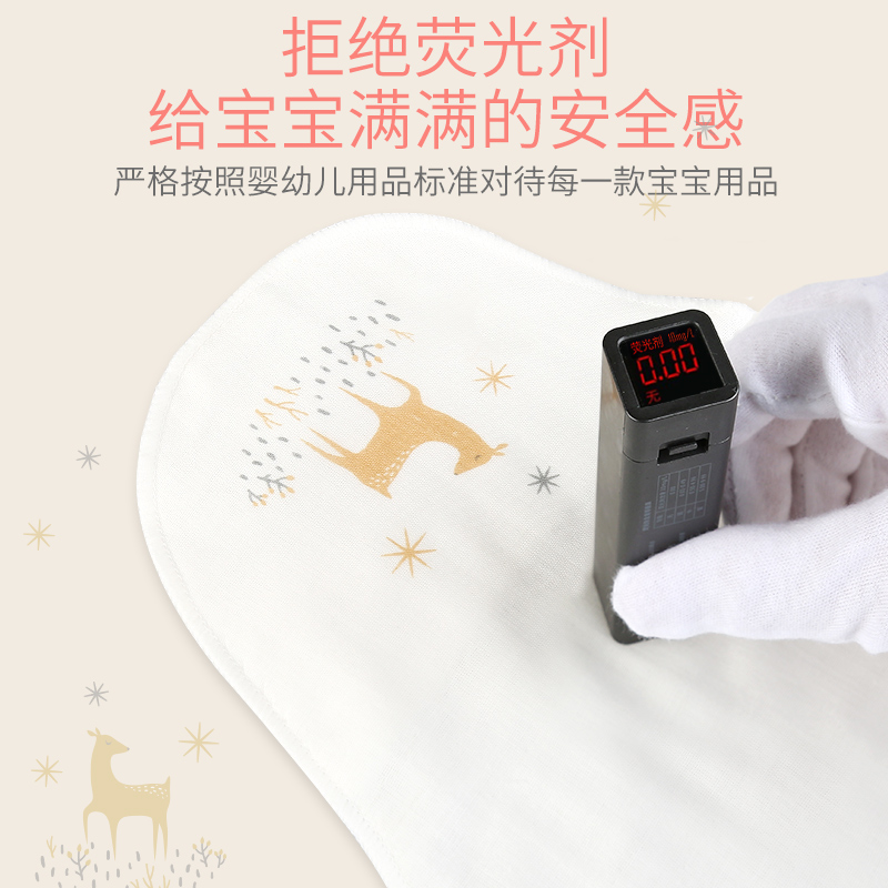 宝宝吸汗巾大号全棉婴儿纯棉幼儿园儿童纱布汉巾男女垫背冬隔汗巾