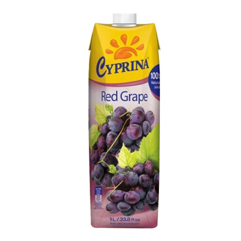 塞浦路斯进口果汁 Cyprina 塞浦丽娜葡萄汁纯果汁饮品1Lx12盒装_虎窝淘