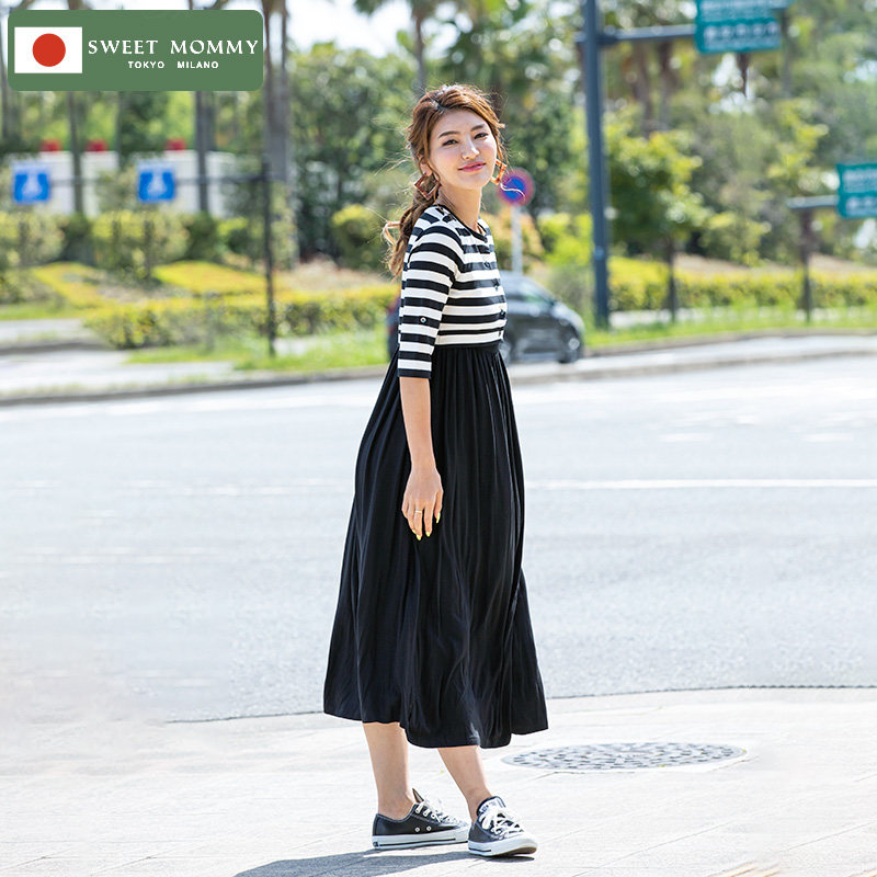 特惠sweetmommy孕妇套装春秋连衣裙 SweetMommy海外连衣裙