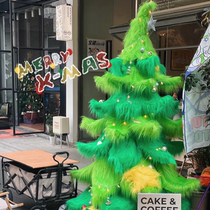 Christmas Decorations Shop Interior Swing Piece Net Red Christmas Tree Diy Decorative material Straight-to-place photo placement