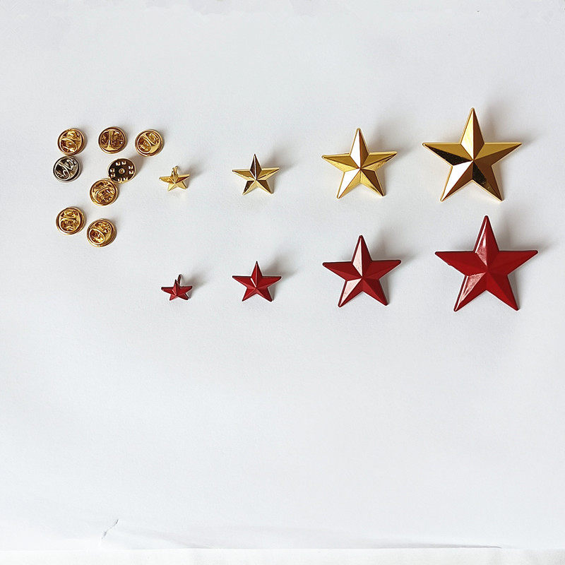 立体五角星徽章星级胸章 肩章金属星星勋章 五角星胸针帽徽金属,淘宝优惠券,粉丝福利购,淘宝优惠卷