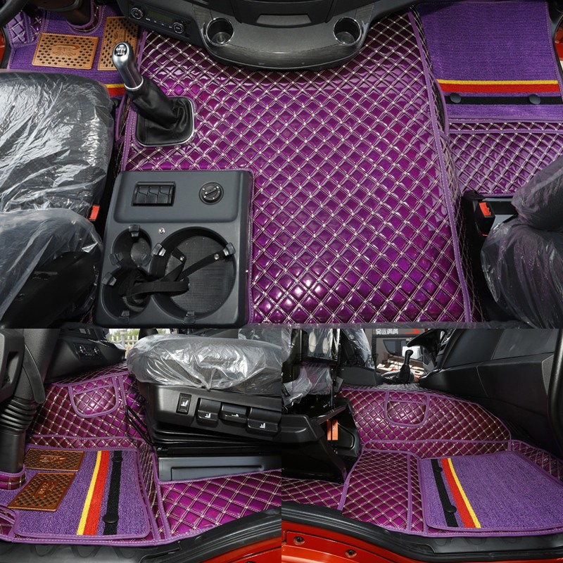 解放J6P老j6悍v解放J7 jh6 J6L 5龙V途v陆v天v全包围防水双层脚垫 - 图0