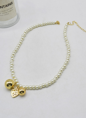 2022年新款复古珍珠项链ins吊坠