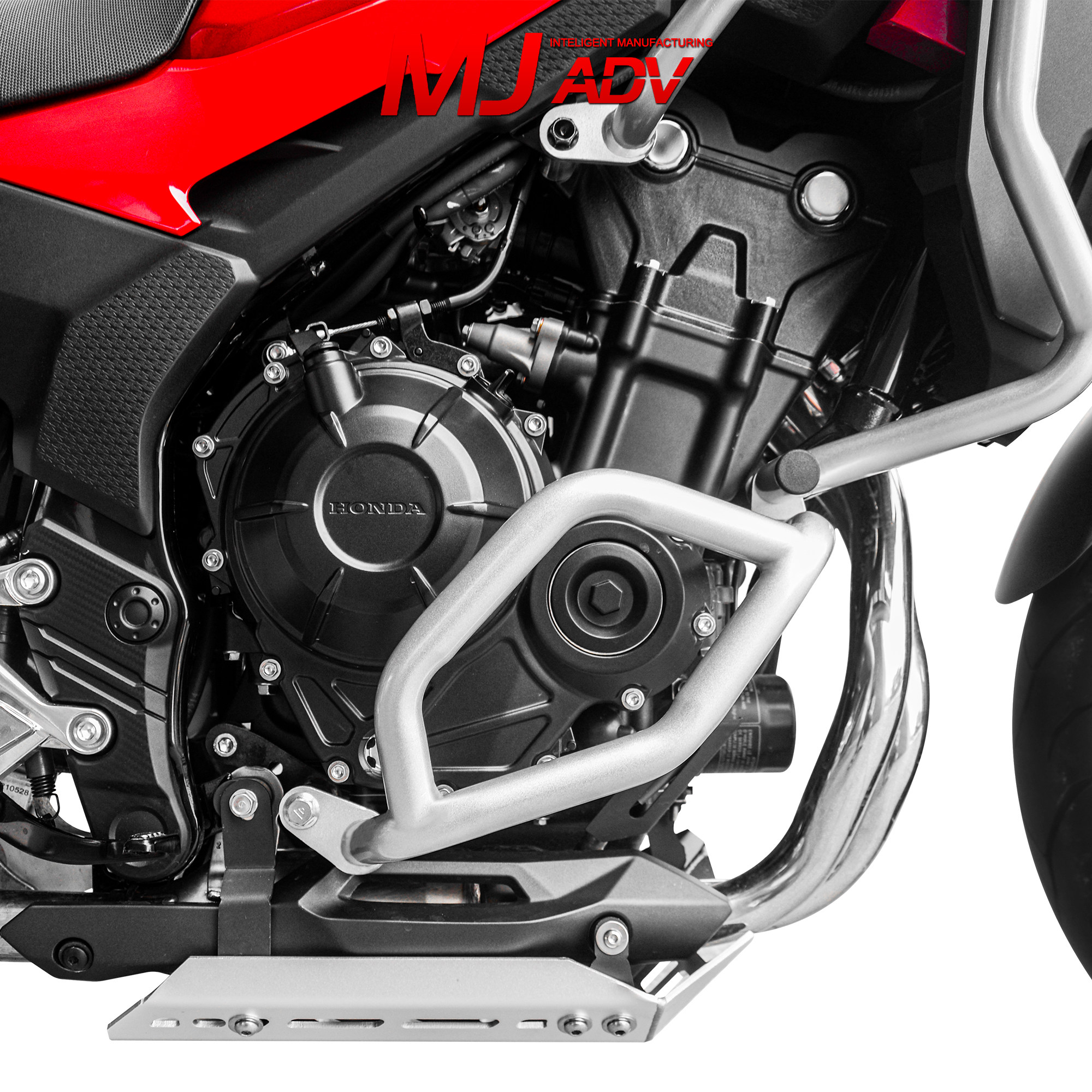 适用于本田cb400x改装保险杠防摔杠304不锈钢护杠碳钢全包保险杠