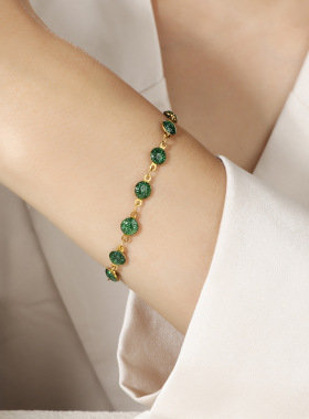 新款彩色滴油钛钢手链