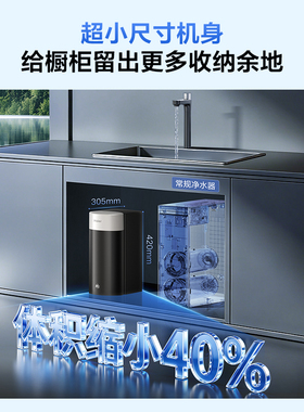 海尔净水器家用鲜活水3.0集成一根芯厨房家庭净水机直饮反渗透膜