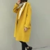 Phụ nữ chống mùa phiên bản Hàn Quốc của chiếc áo khoác len cổ rộng hoang dã trong phần dài của áo len nữ kiểu 呢 - Áo khoác dài