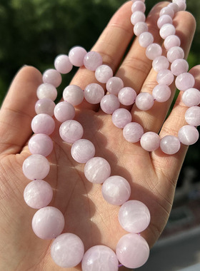 天然紫锂辉塔链猫眼紫白水晶锁骨项链薰衣草粉紫色手链女款礼物